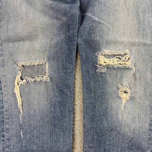 Rag & Bone Jeans Men 31 Pant Blue Denim Distressed Standard Issue Fit 1 Skinny 2 - Picture 6 of 11